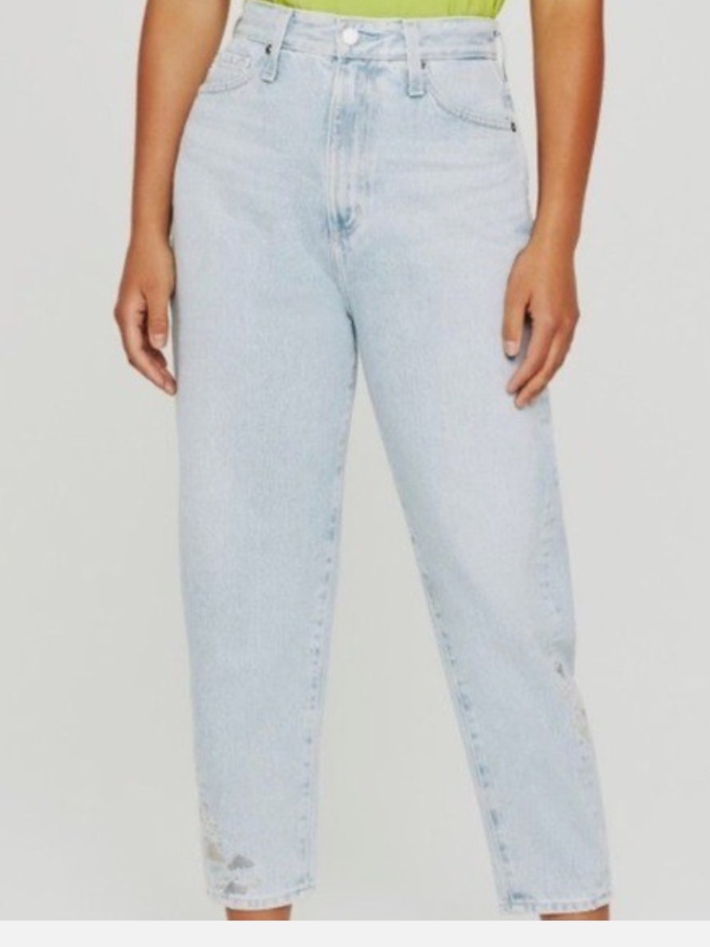 AG Adriano Goldschmied Women’s South Gate High Rise Mom Jeans Light Wash M